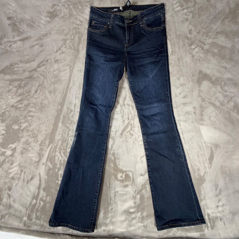 KUT from the Kloth Natalie High Rise Bootcut Jeans Dark Wash Denim Size 4